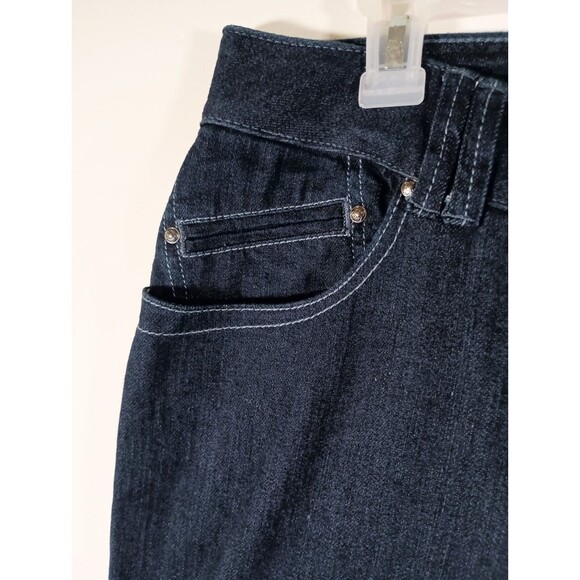 NWT Lane Bryant Dark Wash Slim Straight Average Womens Jeans Plus Size 24 - Picture 3 of 9